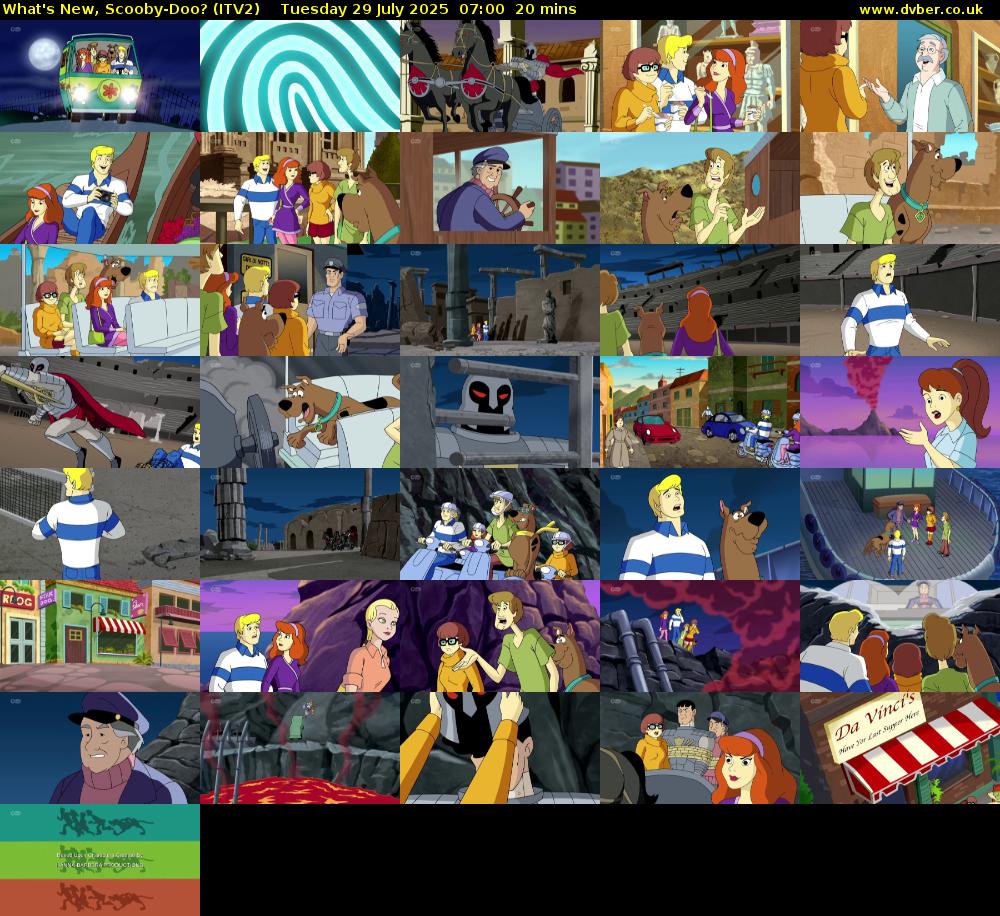 What's New, Scooby-Doo? (ITV2) Tuesday 29 July 2025 07:00 - 07:20