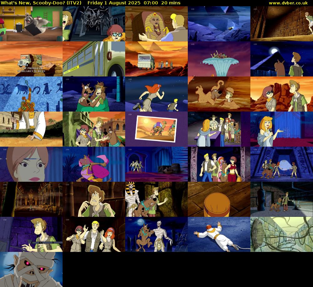 What's New, Scooby-Doo? (ITV2) Friday 1 August 2025 07:00 - 07:20