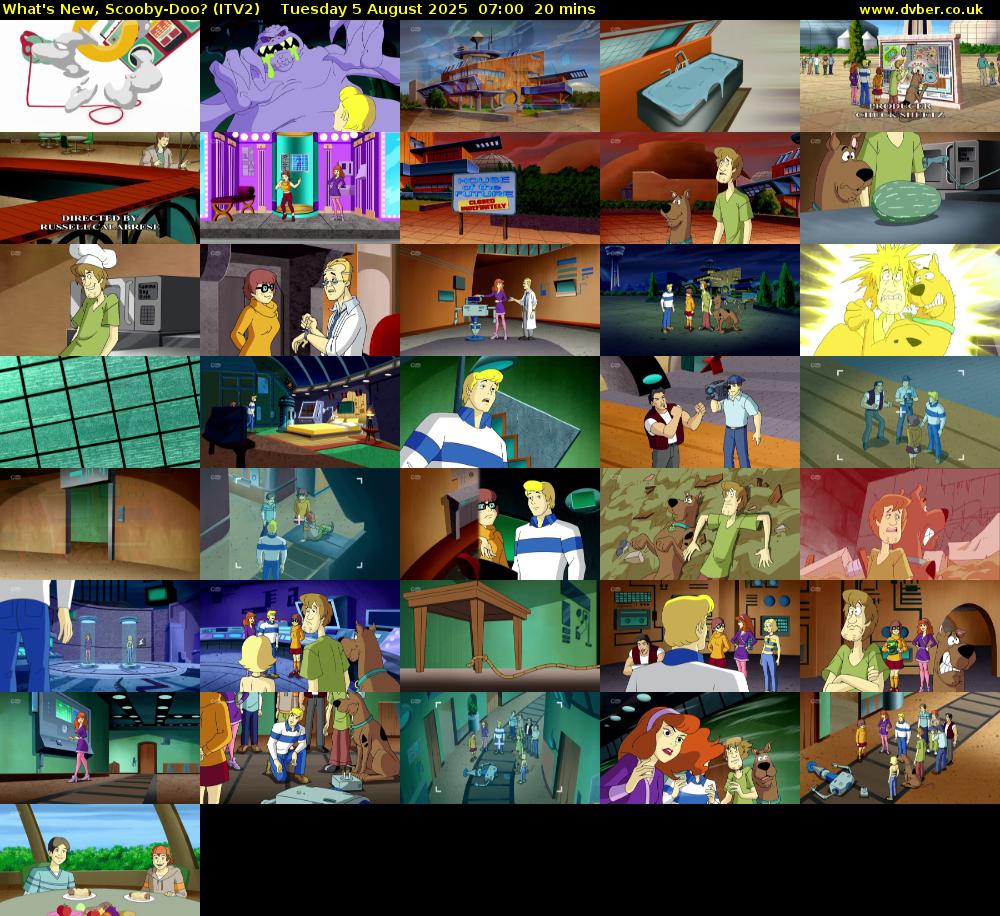 What's New, Scooby-Doo? (ITV2) Tuesday 5 August 2025 07:00 - 07:20