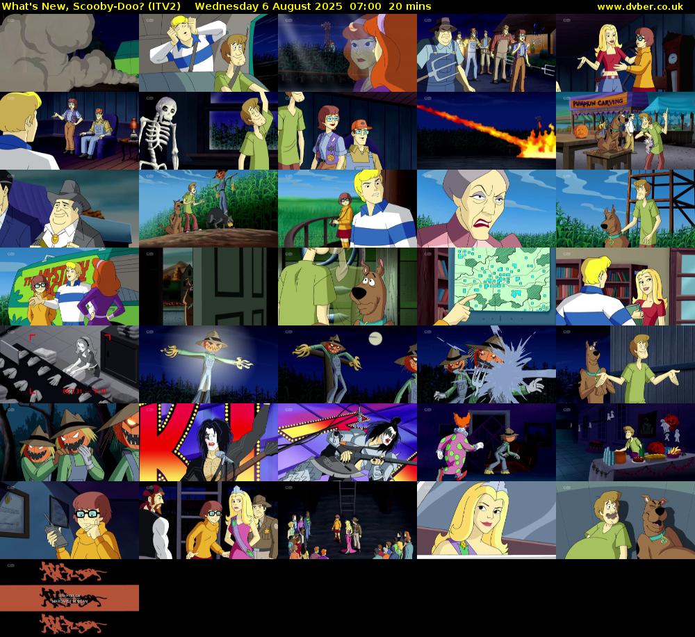 What's New, Scooby-Doo? (ITV2) Wednesday 6 August 2025 07:00 - 07:20