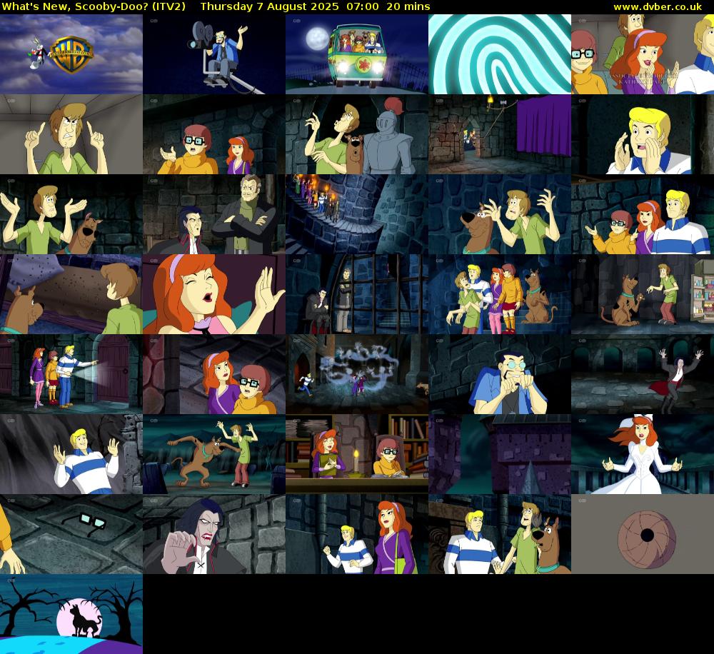 What's New, Scooby-Doo? (ITV2) Thursday 7 August 2025 07:00 - 07:20