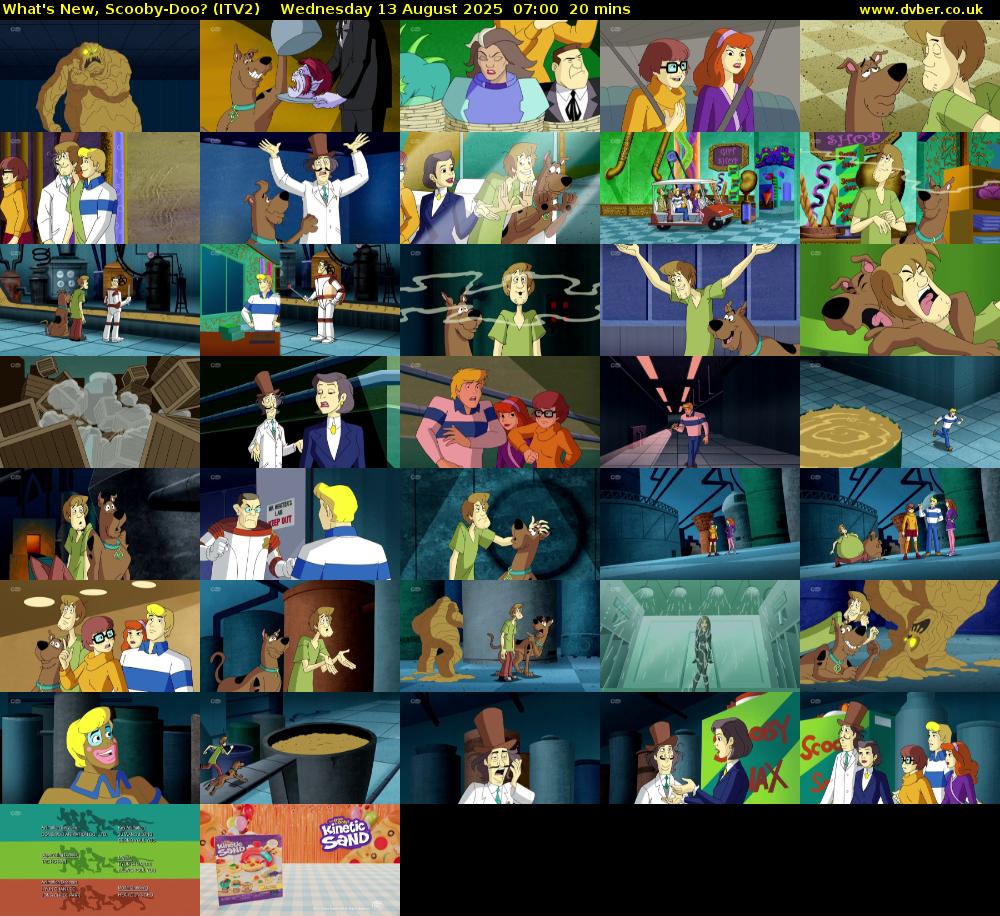 What's New, Scooby-Doo? (ITV2) Wednesday 13 August 2025 07:00 - 07:20