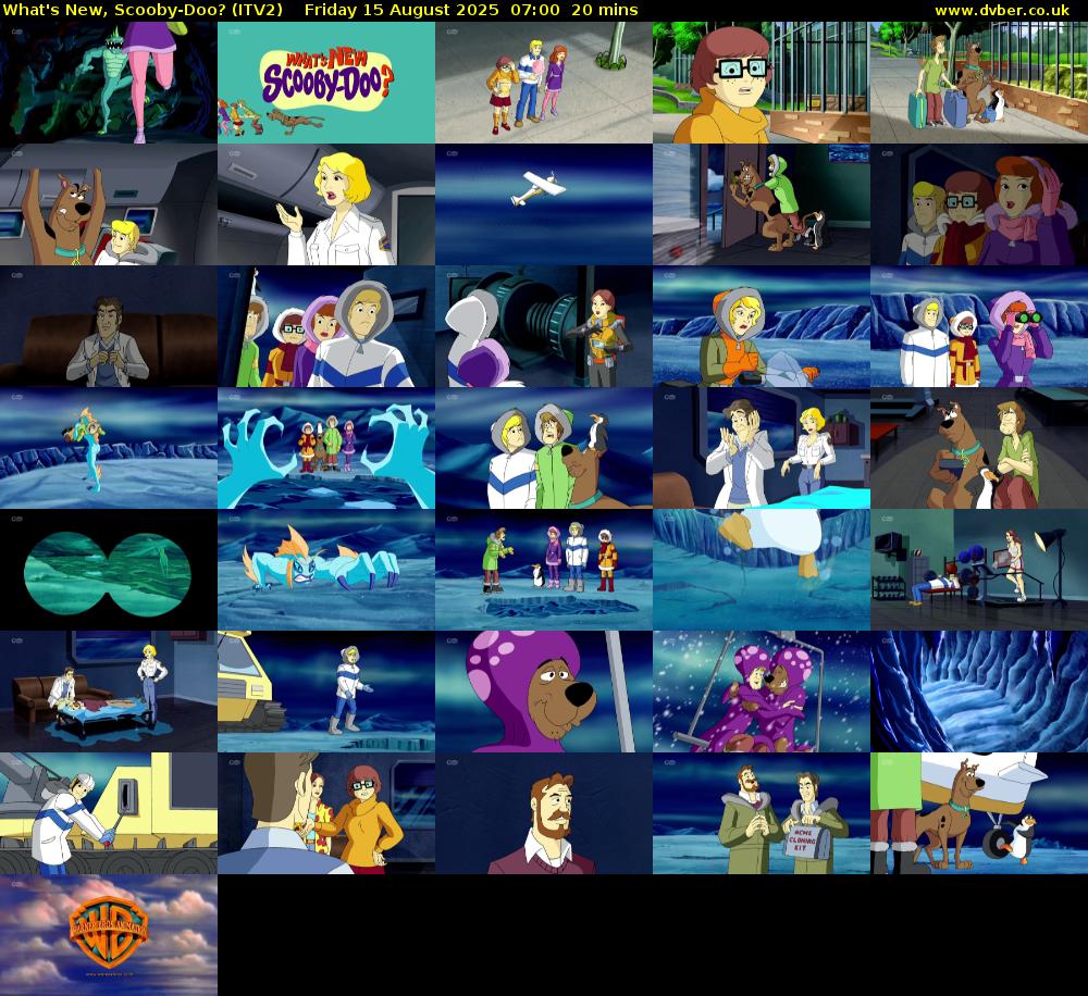 What's New, Scooby-Doo? (ITV2) Friday 15 August 2025 07:00 - 07:20