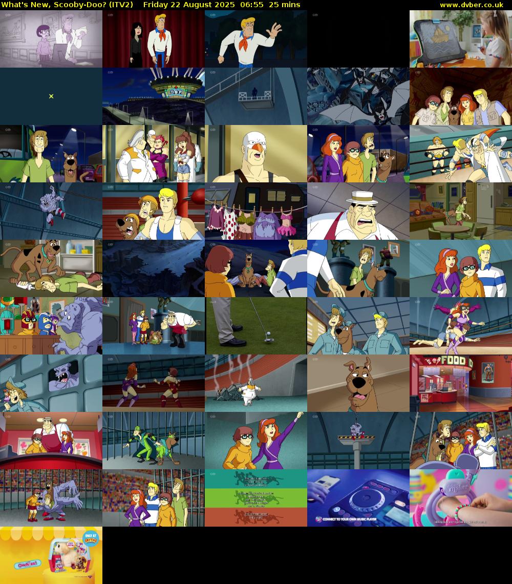 What's New, Scooby-Doo? (ITV2) Friday 22 August 2025 06:55 - 07:20