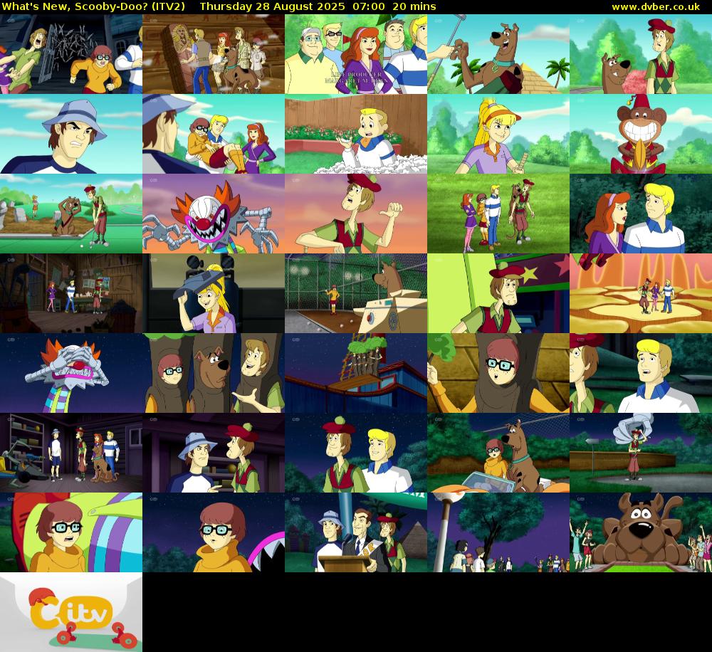 What's New, Scooby-Doo? (ITV2) Thursday 28 August 2025 07:00 - 07:20