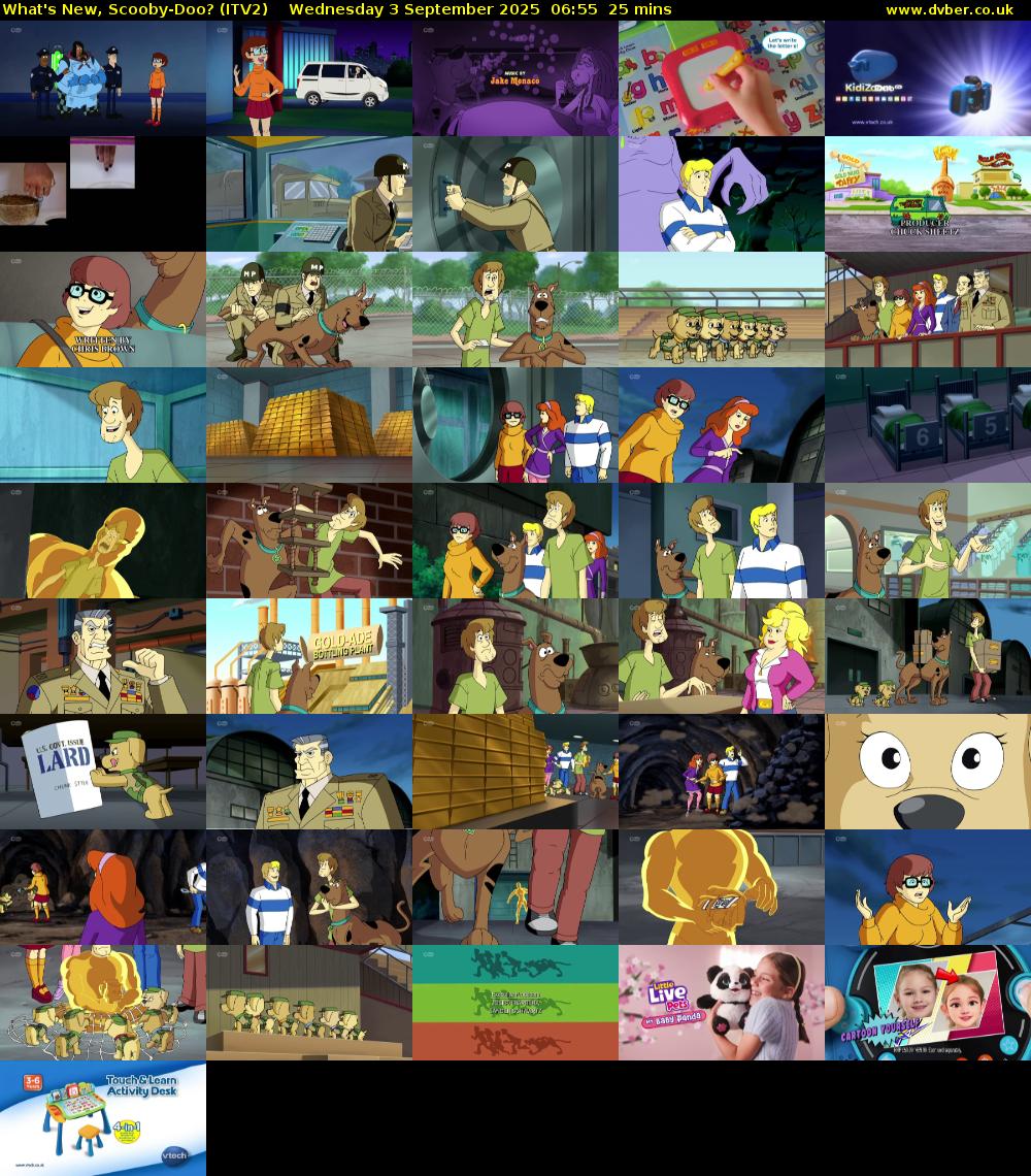 What's New, Scooby-Doo? (ITV2) Wednesday 3 September 2025 06:55 - 07:20