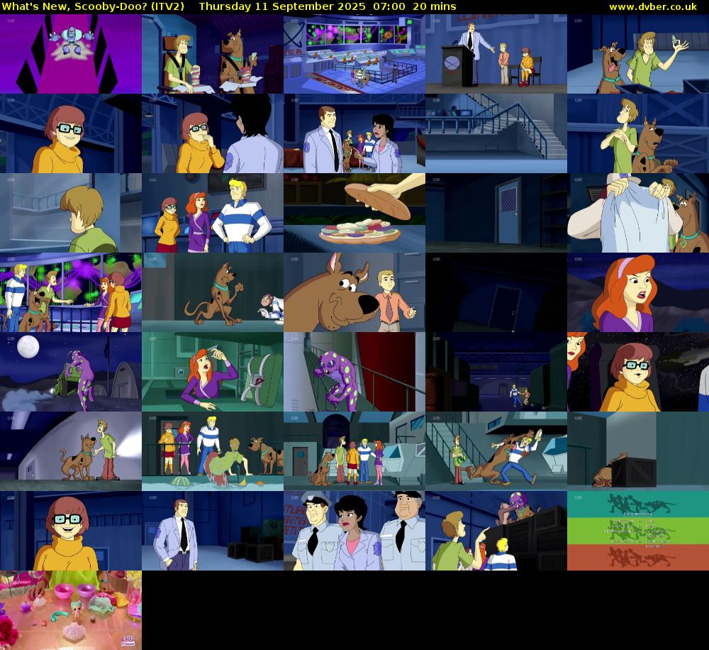 What's New, Scooby-Doo? (ITV2) Thursday 11 September 2025 07:00 - 07:20
