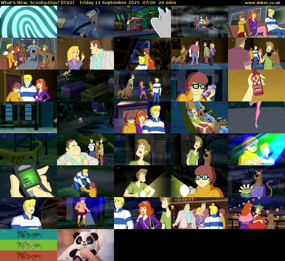 What's New, Scooby-Doo? (ITV2) Friday 12 September 2025 07:00 - 07:20
