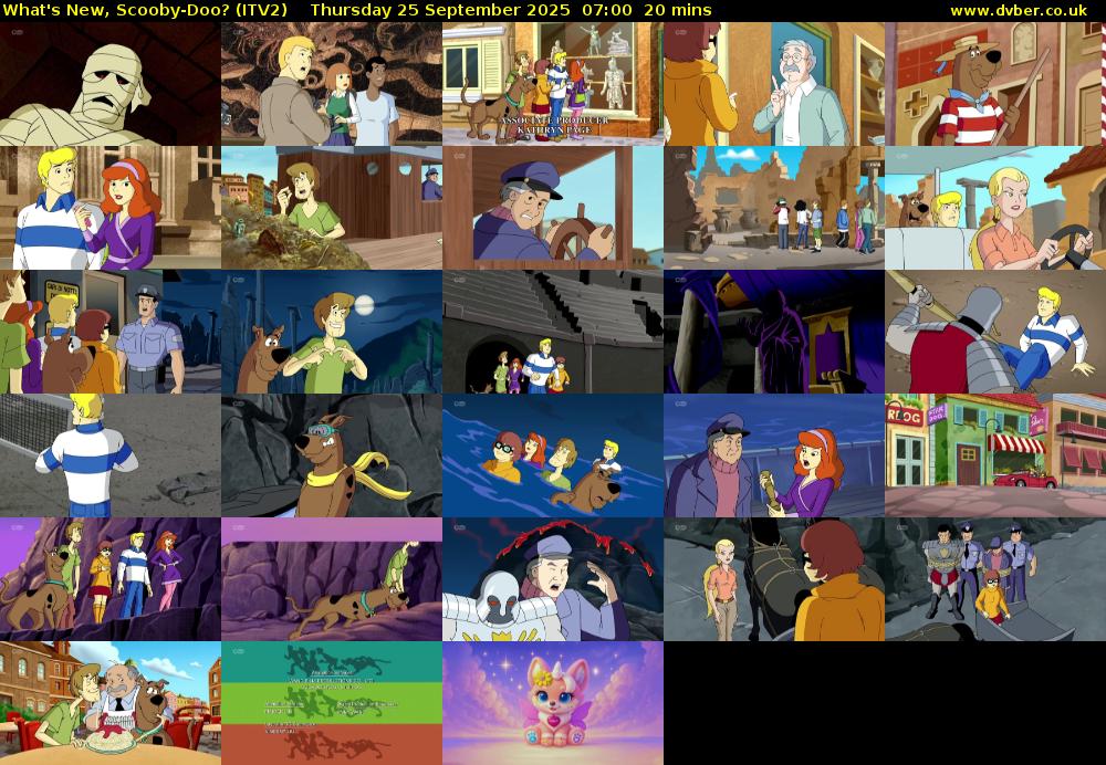 What's New, Scooby-Doo? (ITV2) Thursday 25 September 2025 07:00 - 07:20