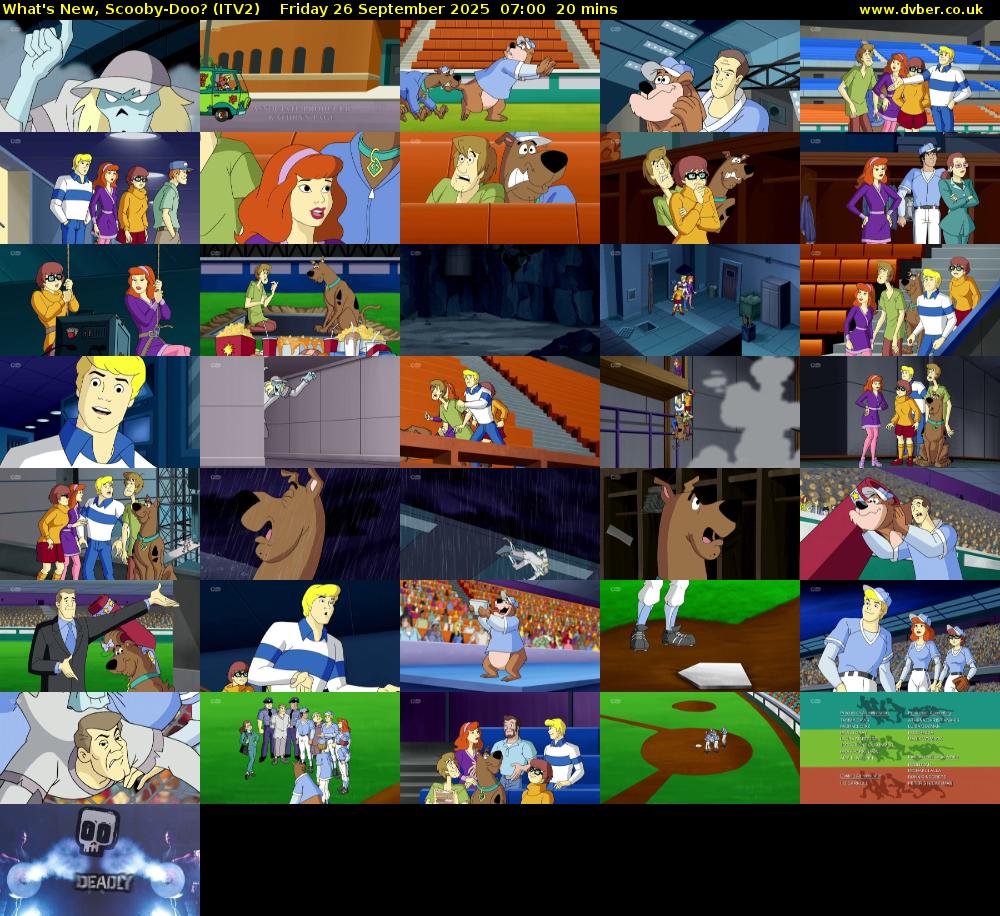What's New, Scooby-Doo? (ITV2) Friday 26 September 2025 07:00 - 07:20