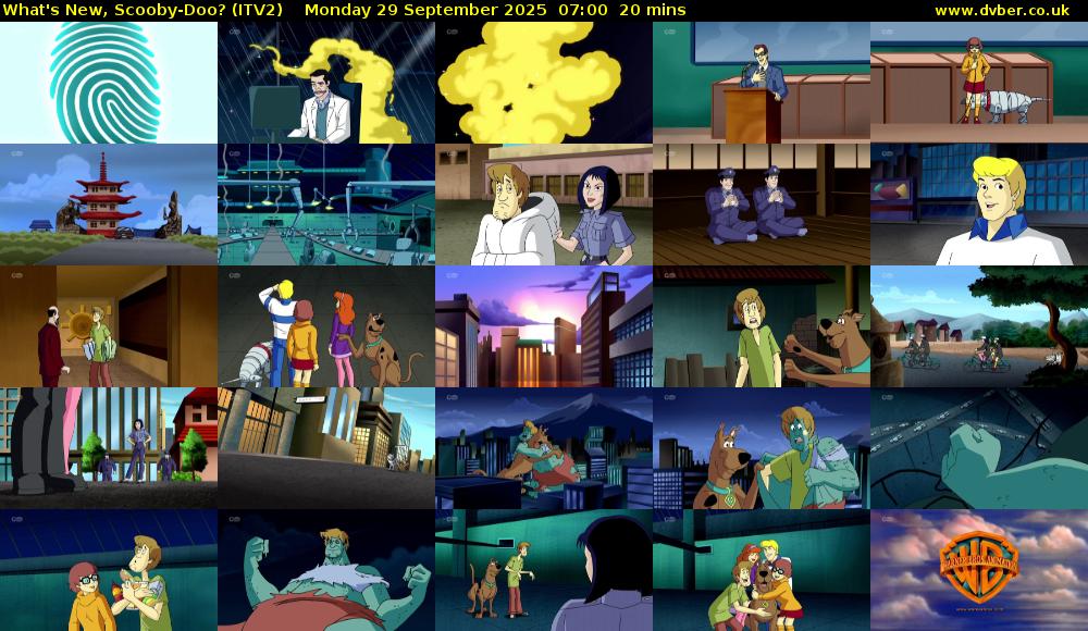 What's New, Scooby-Doo? (ITV2) Monday 29 September 2025 07:00 - 07:20