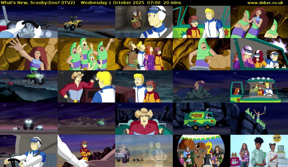 What's New, Scooby-Doo? (ITV2) Wednesday 1 October 2025 07:00 - 07:20