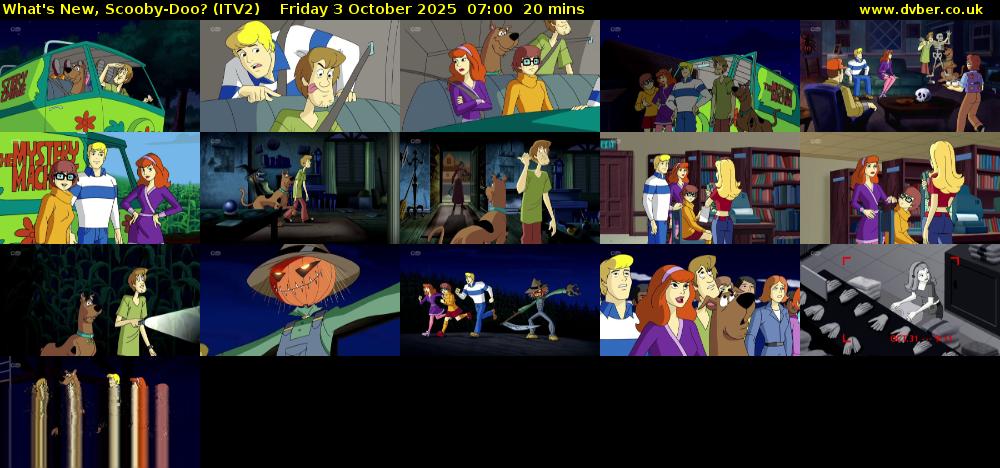 What's New, Scooby-Doo? (ITV2) Friday 3 October 2025 07:00 - 07:20