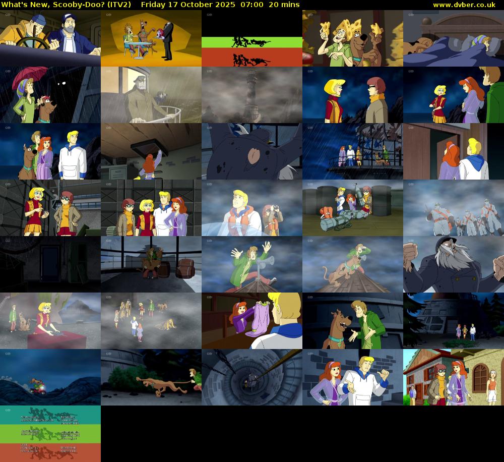 What's New, Scooby-Doo? (ITV2) Friday 17 October 2025 07:00 - 07:20