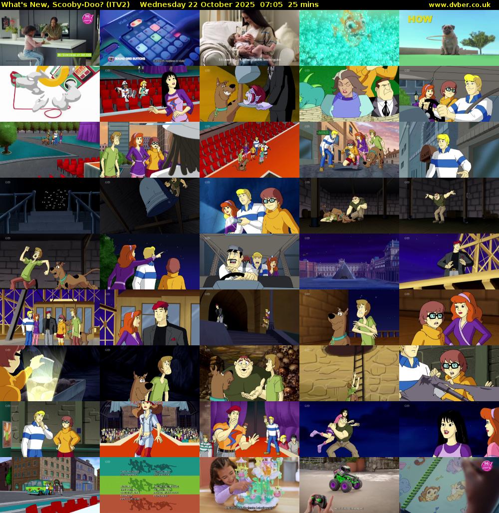 What's New, Scooby-Doo? (ITV2) Wednesday 22 October 2025 07:05 - 07:30
