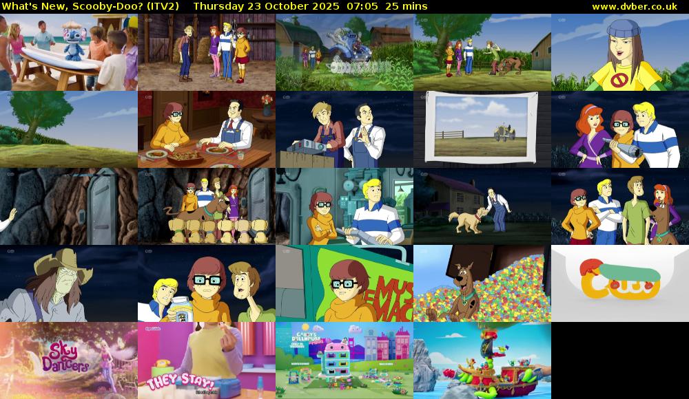What's New, Scooby-Doo? (ITV2) Thursday 23 October 2025 07:05 - 07:30