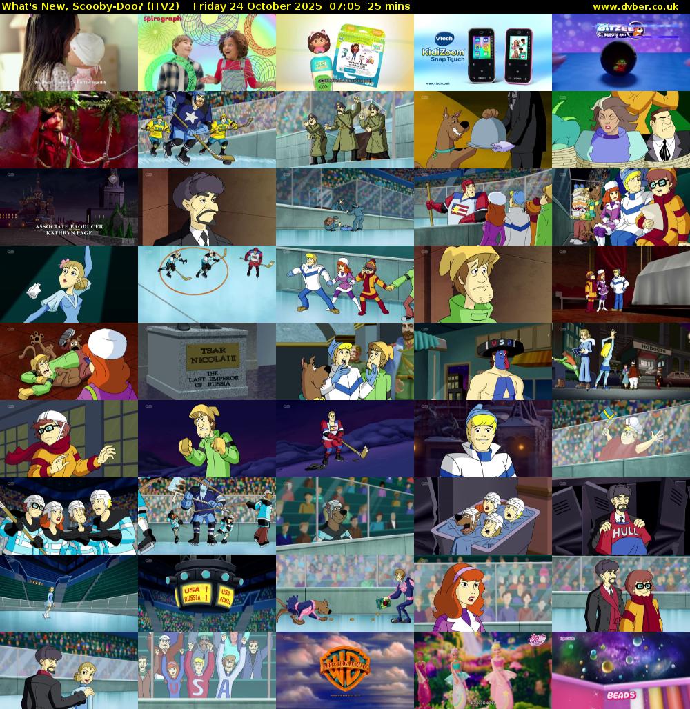 What's New, Scooby-Doo? (ITV2) Friday 24 October 2025 07:05 - 07:30