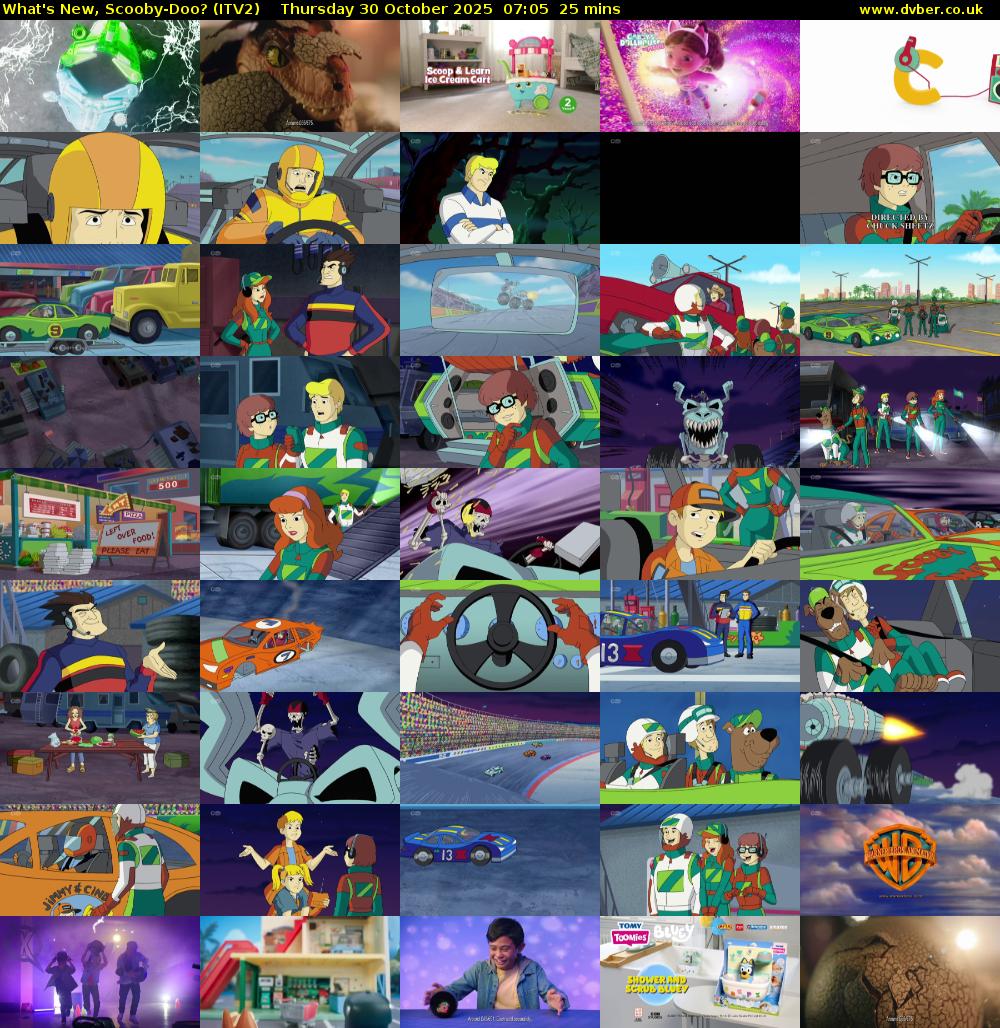 What's New, Scooby-Doo? (ITV2) Thursday 30 October 2025 07:05 - 07:30