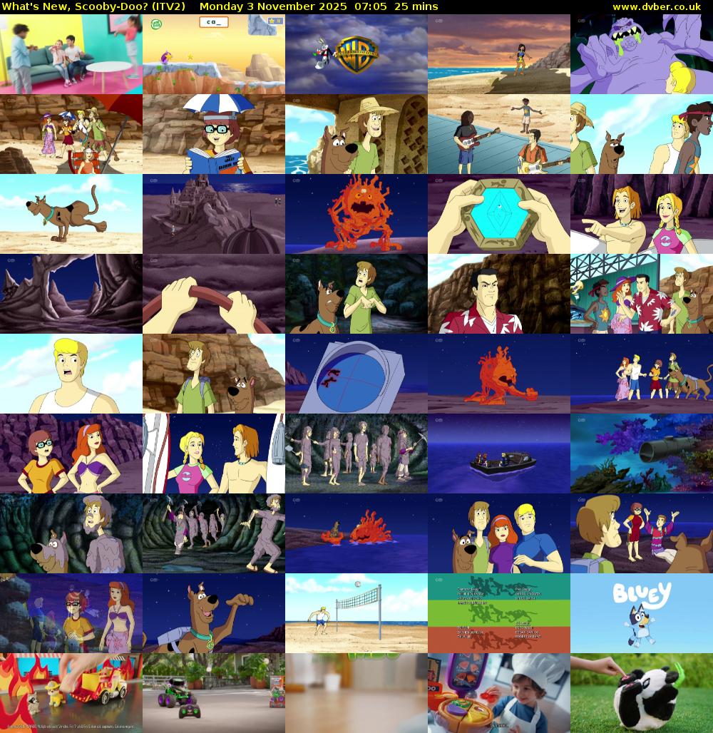 What's New, Scooby-Doo? (ITV2) Monday 3 November 2025 07:05 - 07:30