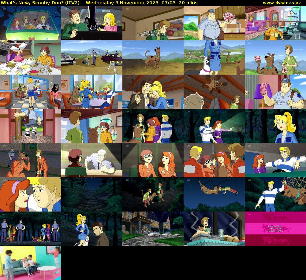 What's New, Scooby-Doo? (ITV2) Wednesday 5 November 2025 07:05 - 07:25