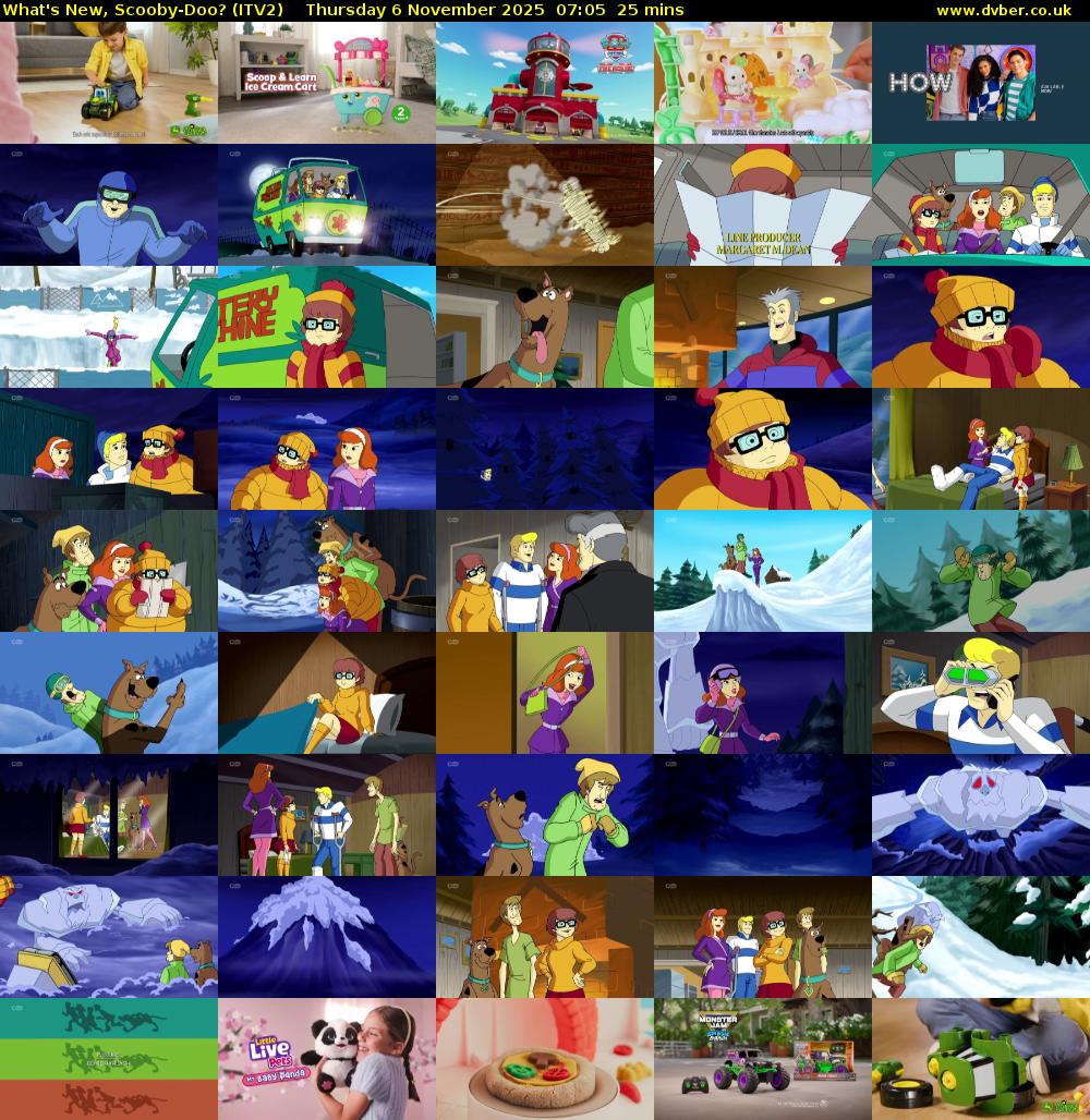 What's New, Scooby-Doo? (ITV2) Thursday 6 November 2025 07:05 - 07:30