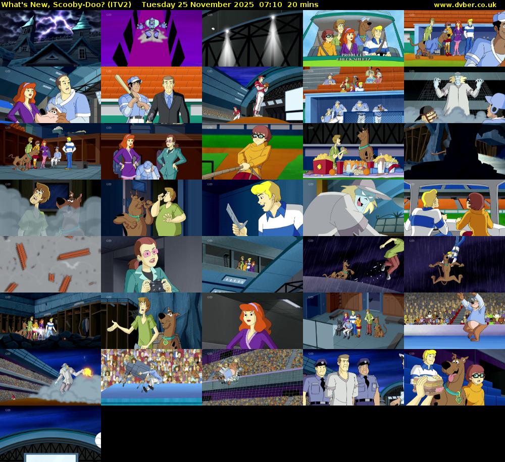 What's New, Scooby-Doo? (ITV2) Tuesday 25 November 2025 07:10 - 07:30