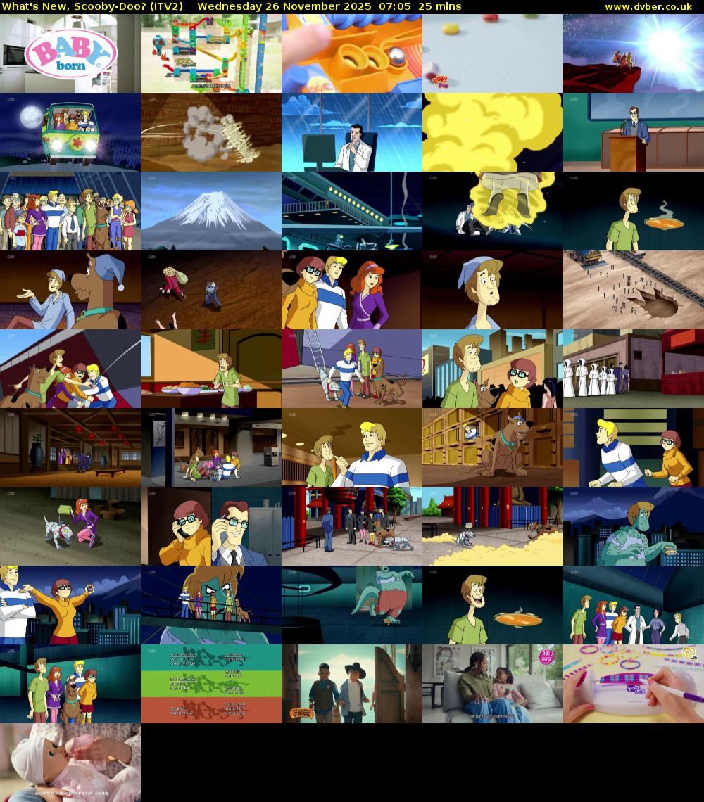 What's New, Scooby-Doo? (ITV2) Wednesday 26 November 2025 07:05 - 07:30