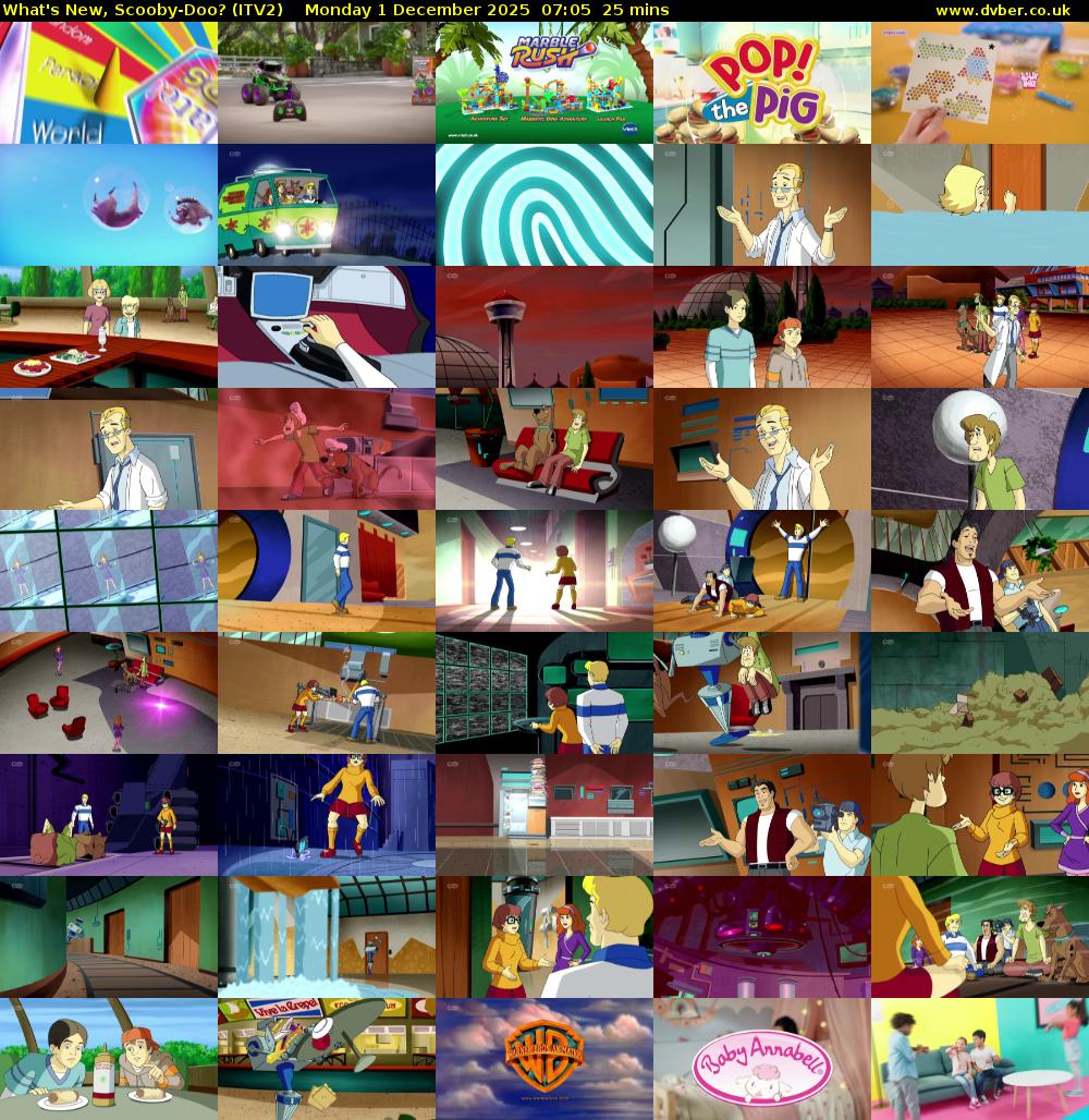 What's New, Scooby-Doo? (ITV2) Monday 1 December 2025 07:05 - 07:30