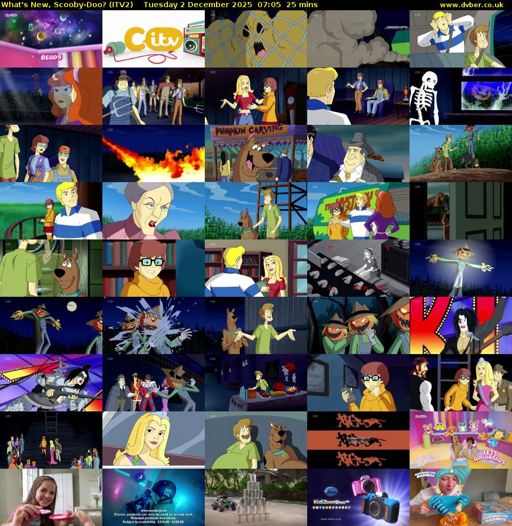 What's New, Scooby-Doo? (ITV2) Tuesday 2 December 2025 07:05 - 07:30