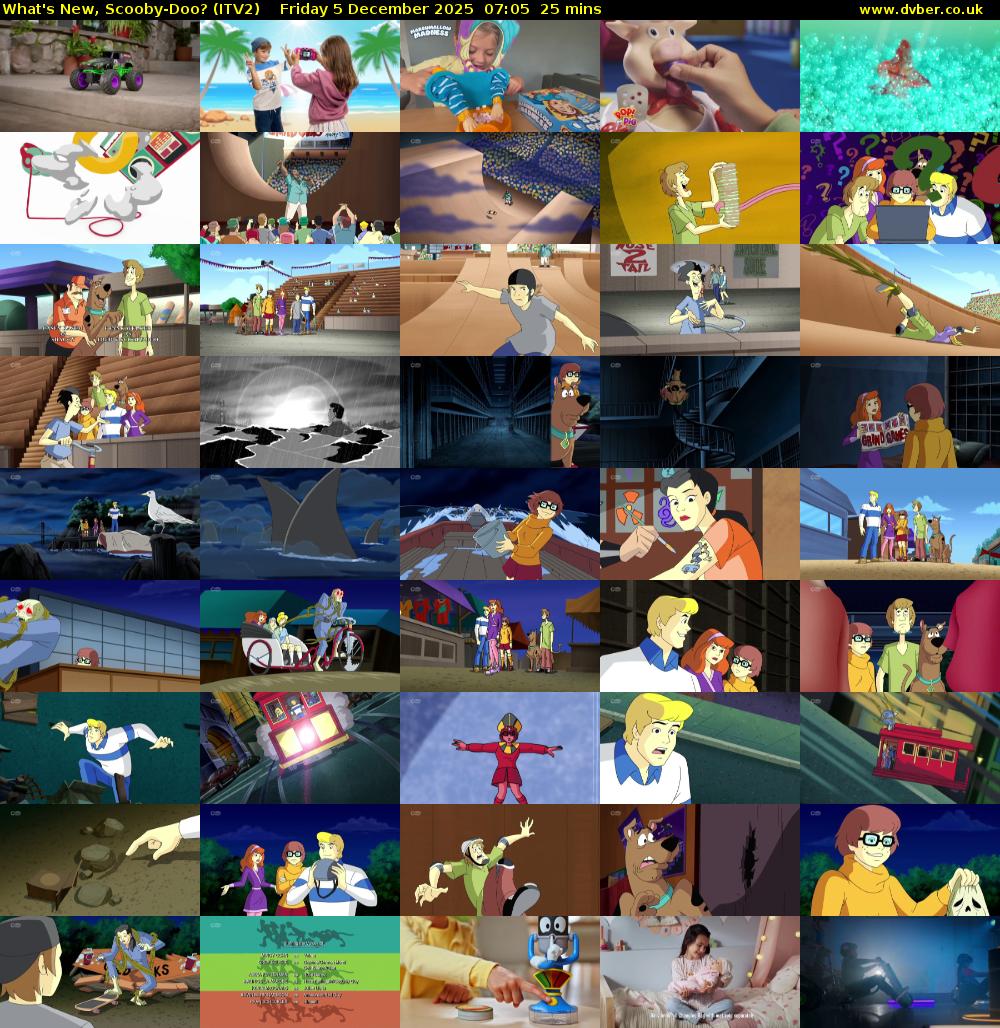 What's New, Scooby-Doo? (ITV2) Friday 5 December 2025 07:05 - 07:30