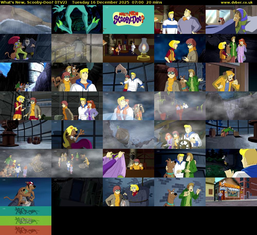 What's New, Scooby-Doo? (ITV2) Tuesday 16 December 2025 07:00 - 07:20