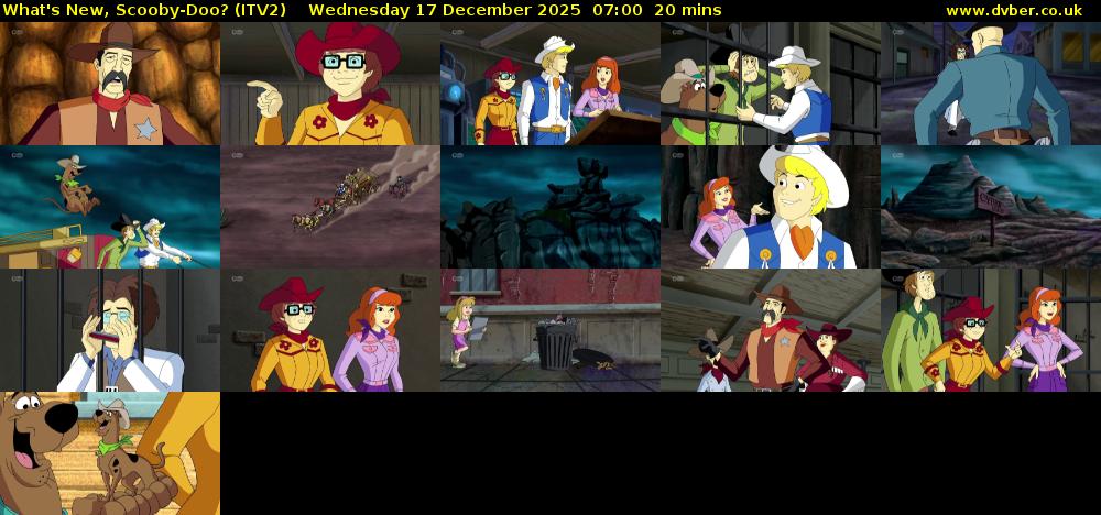 What's New, Scooby-Doo? (ITV2) Wednesday 17 December 2025 07:00 - 07:20