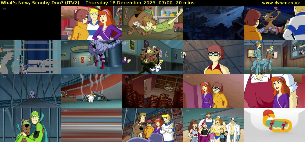 What's New, Scooby-Doo? (ITV2) Thursday 18 December 2025 07:00 - 07:20