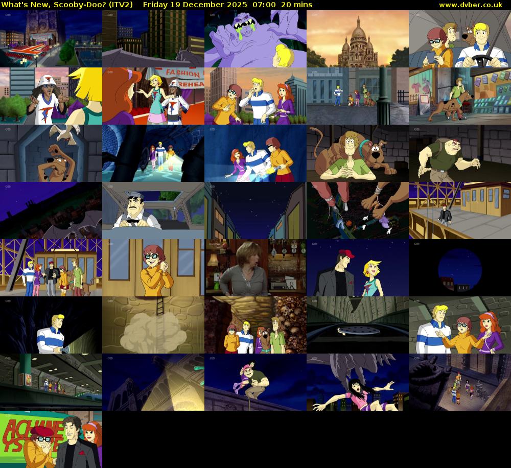 What's New, Scooby-Doo? (ITV2) Friday 19 December 2025 07:00 - 07:20