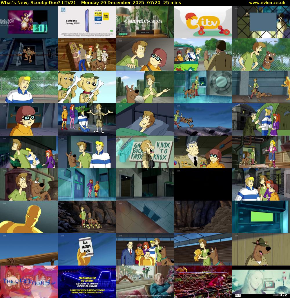 What's New, Scooby-Doo? (ITV2) Monday 29 December 2025 07:20 - 07:45