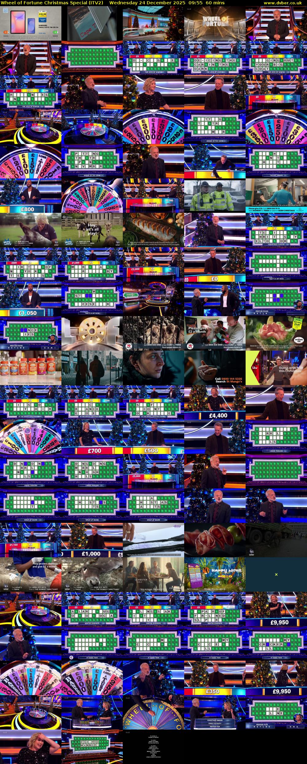 Wheel of Fortune Christmas Special (ITV2) Wednesday 24 December 2025 09:55 - 10:55