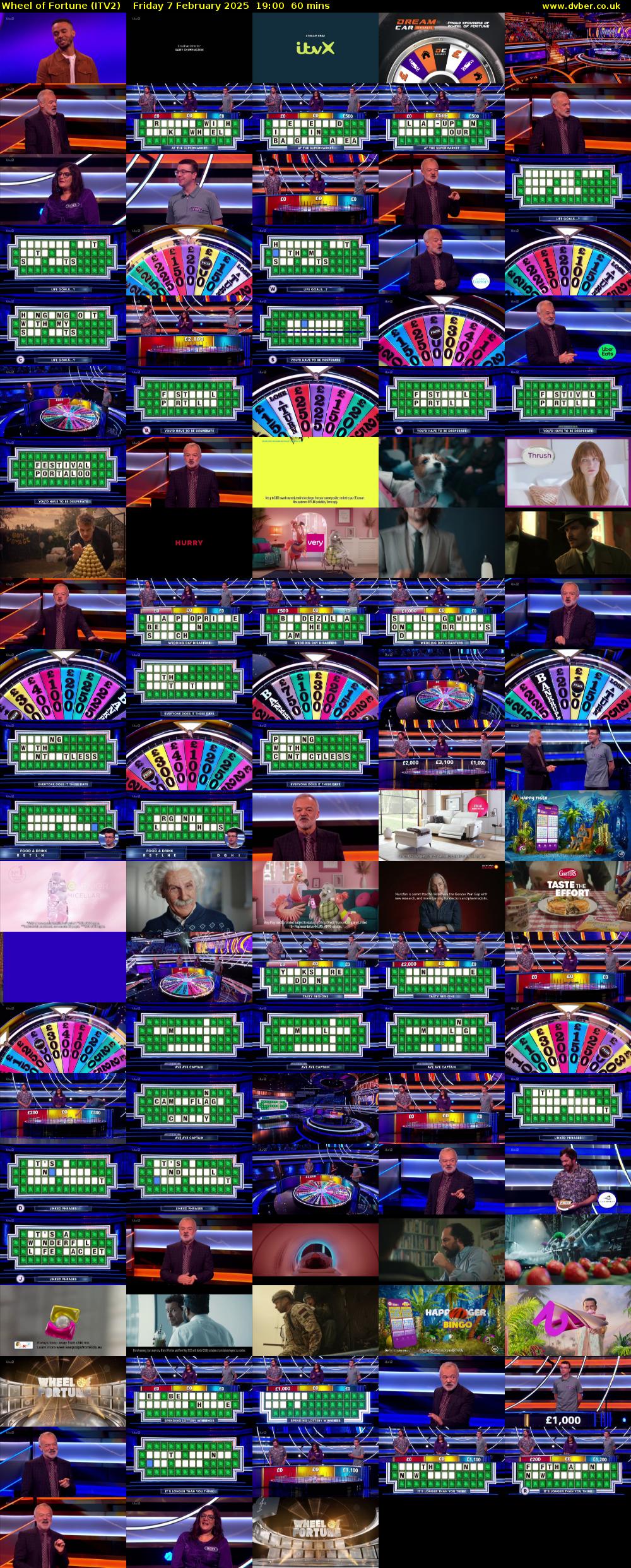 Wheel of Fortune (ITV2) Friday 7 February 2025 19:00 - 20:00