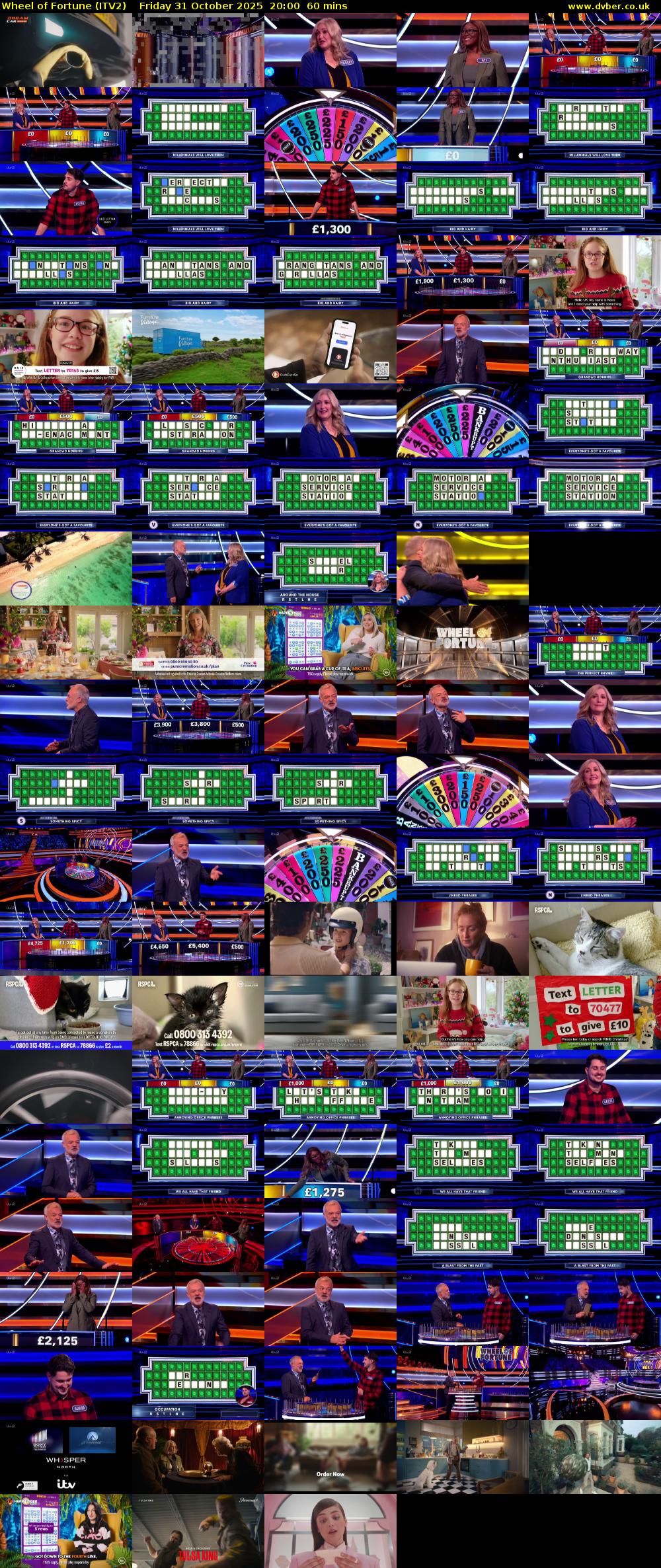 Wheel of Fortune (ITV2) Friday 31 October 2025 20:00 - 21:00