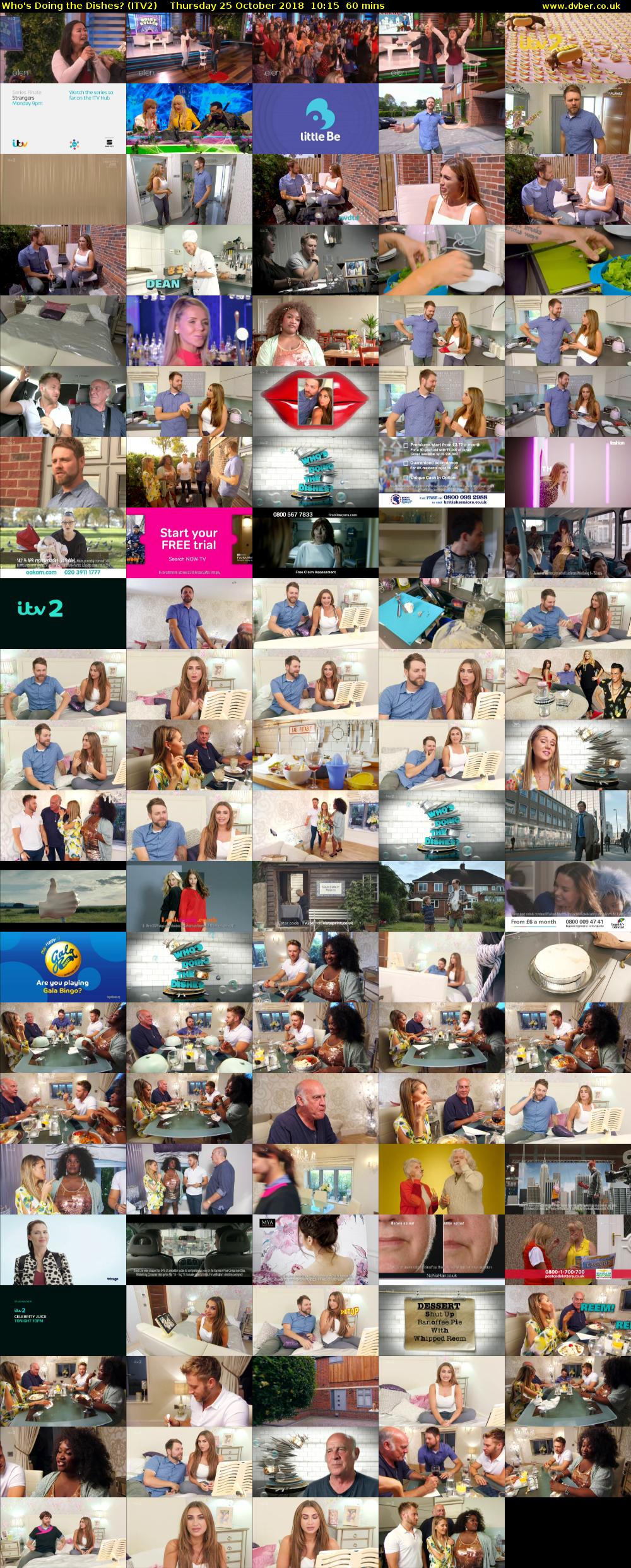Who's Doing the Dishes? (ITV2) Thursday 25 October 2018 10:15 - 11:15