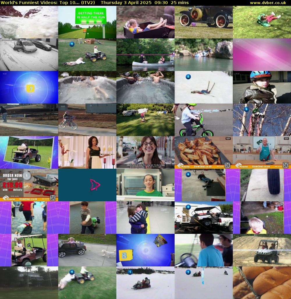 World's Funniest Videos: Top 10... (ITV2) Thursday 3 April 2025 09:30 - 09:55