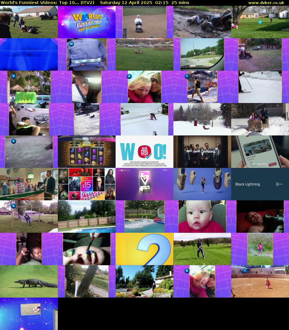 World's Funniest Videos: Top 10... (ITV2) Saturday 12 April 2025 02:15 - 02:40