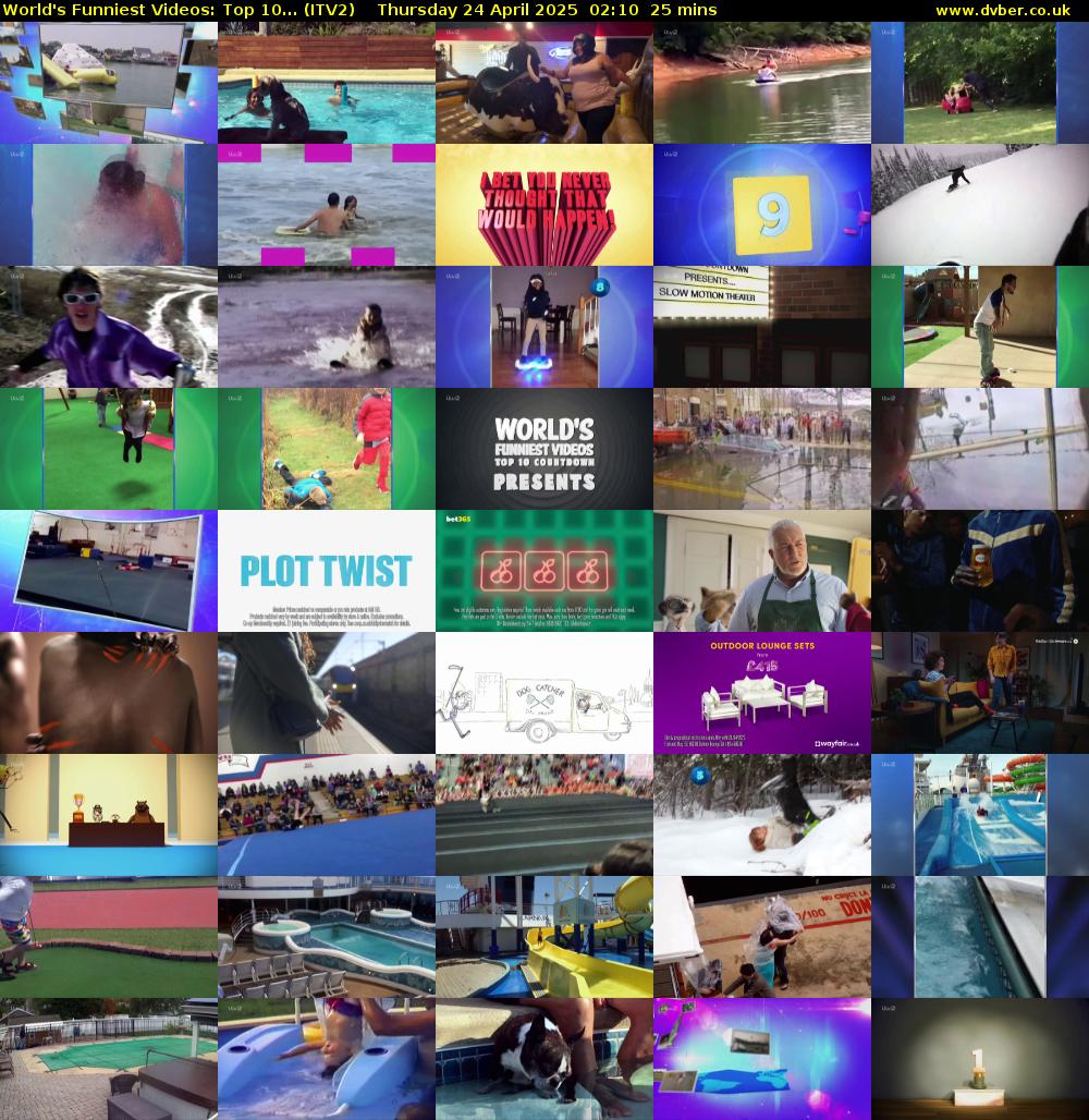 World's Funniest Videos: Top 10... (ITV2) Thursday 24 April 2025 02:10 - 02:35