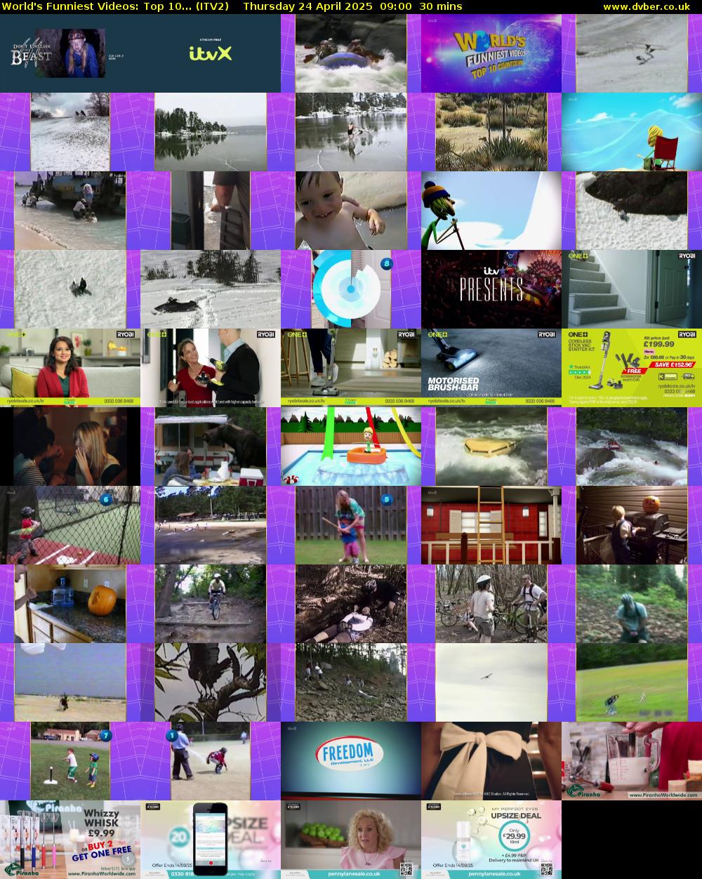 World's Funniest Videos: Top 10... (ITV2) Thursday 24 April 2025 09:00 - 09:30