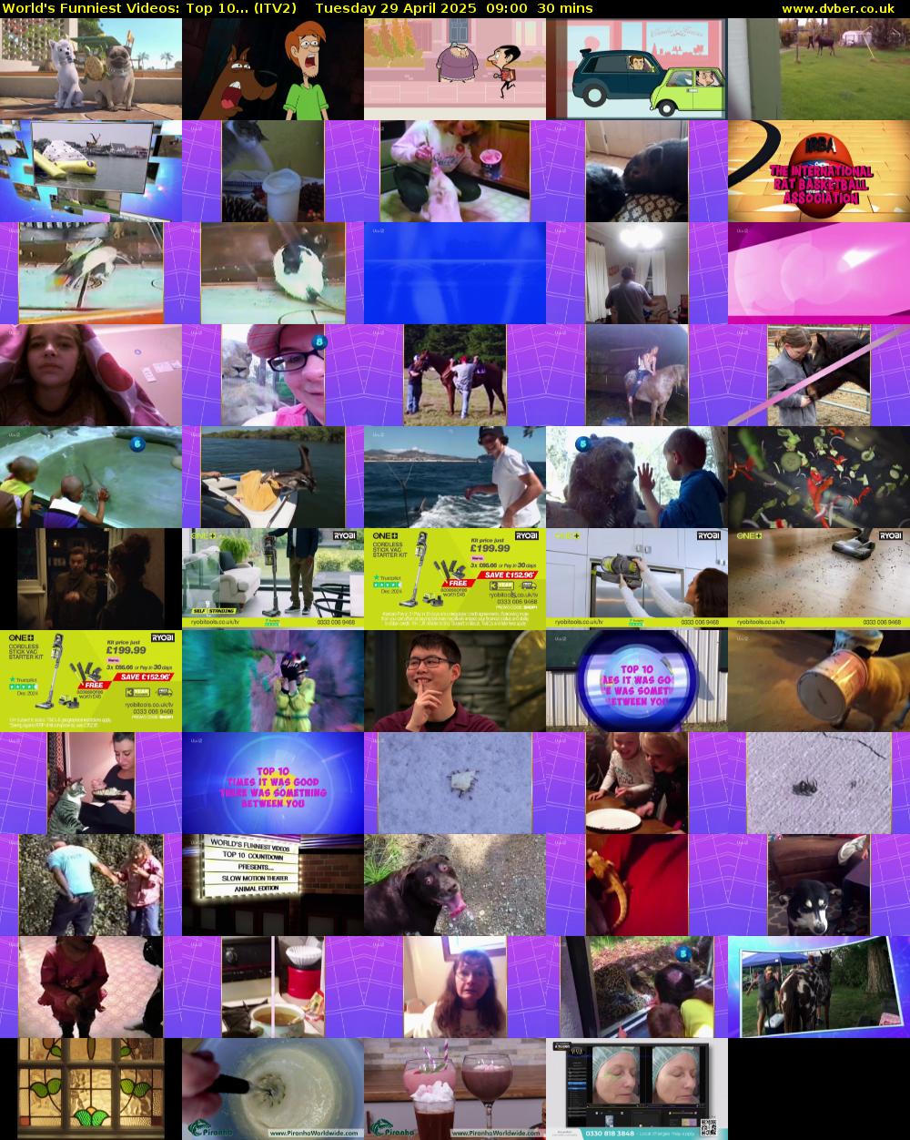 World's Funniest Videos: Top 10... (ITV2) Tuesday 29 April 2025 09:00 - 09:30