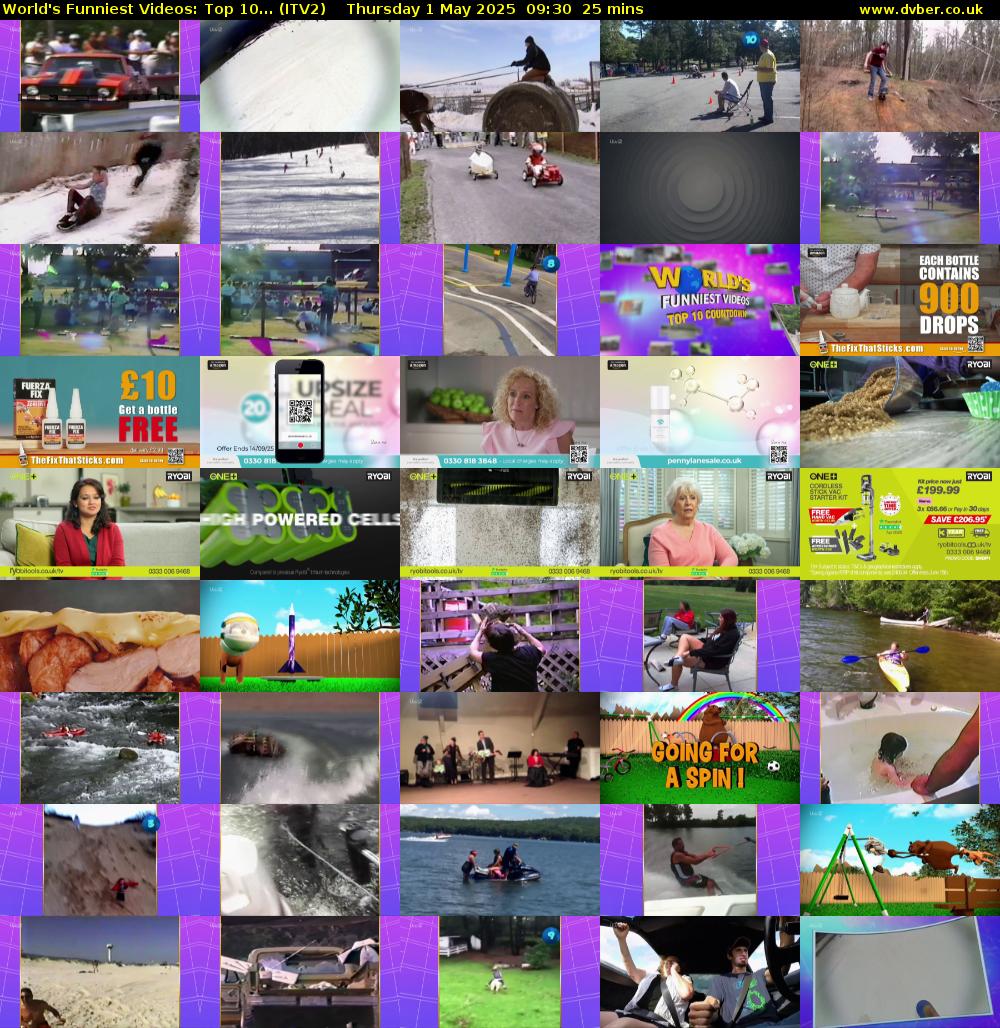 World's Funniest Videos: Top 10... (ITV2) Thursday 1 May 2025 09:30 - 09:55
