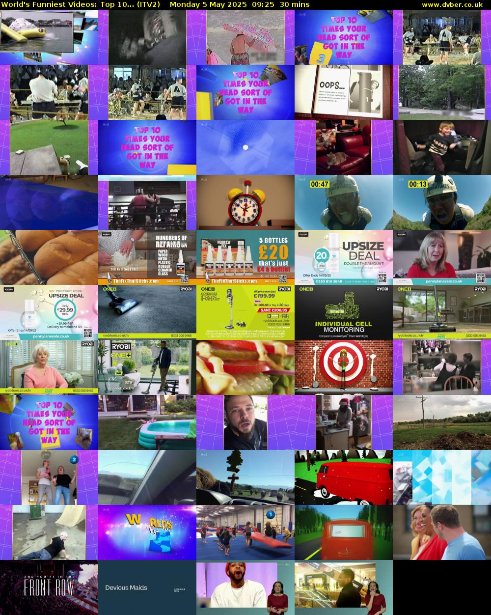 World's Funniest Videos: Top 10... (ITV2) Monday 5 May 2025 09:25 - 09:55
