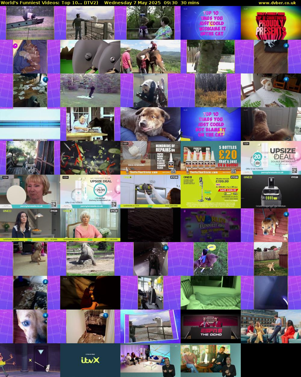 World's Funniest Videos: Top 10... (ITV2) Wednesday 7 May 2025 09:30 - 10:00