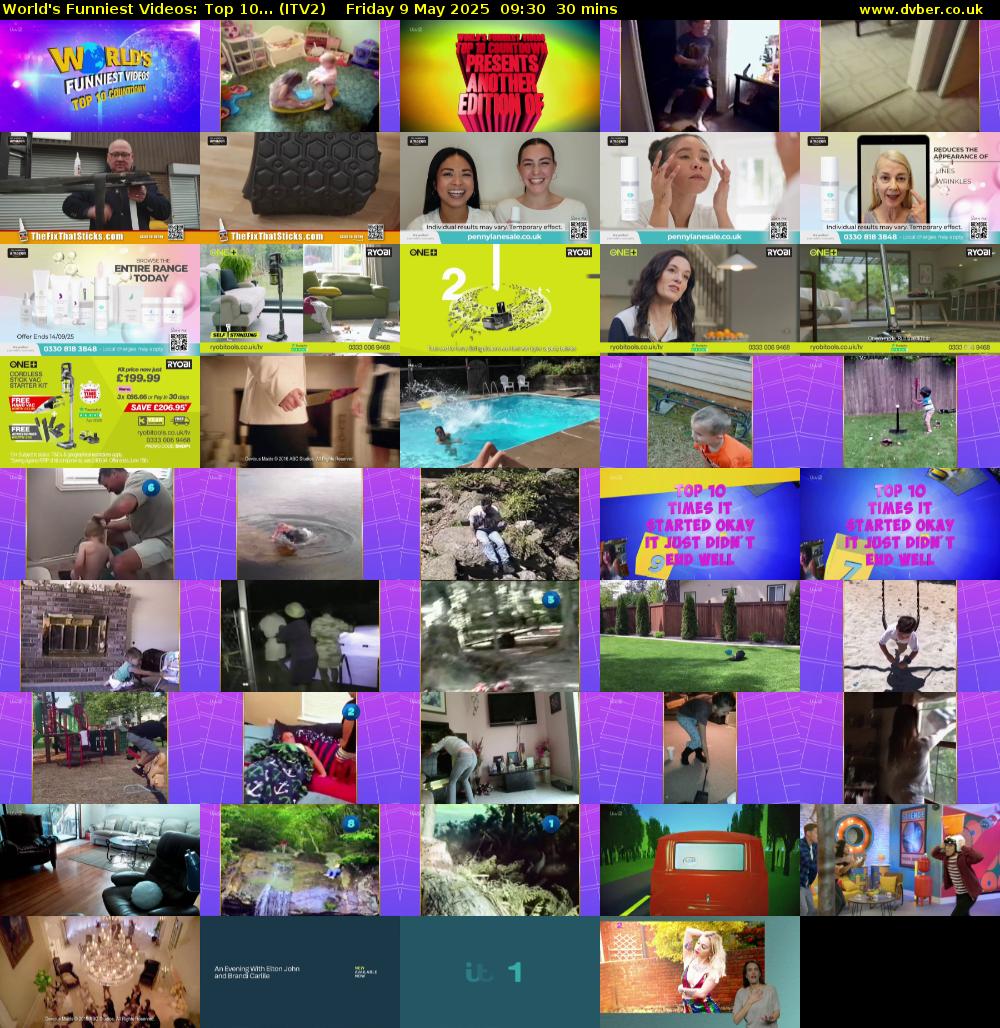 World's Funniest Videos: Top 10... (ITV2) Friday 9 May 2025 09:30 - 10:00