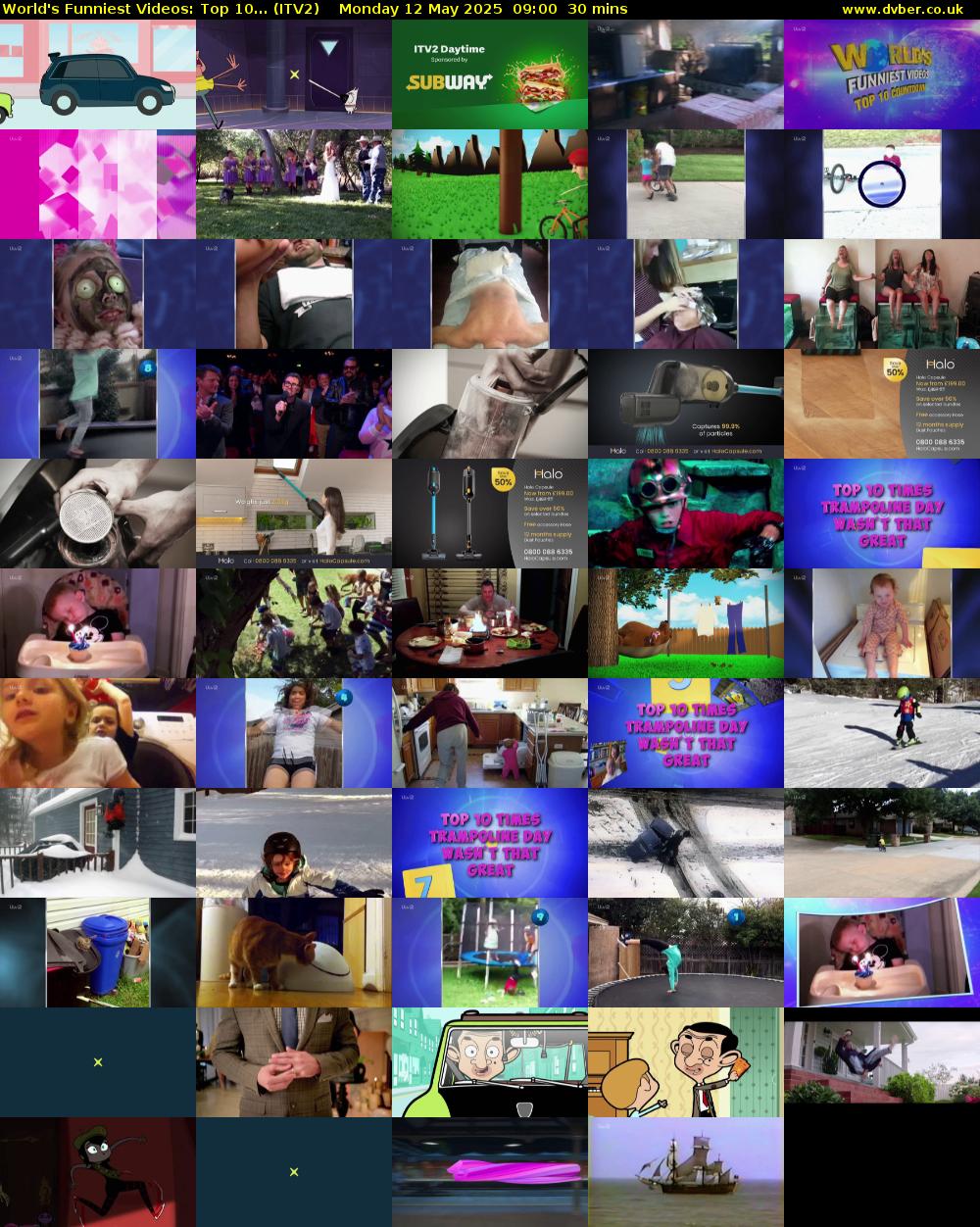 World's Funniest Videos: Top 10... (ITV2) Monday 12 May 2025 09:00 - 09:30