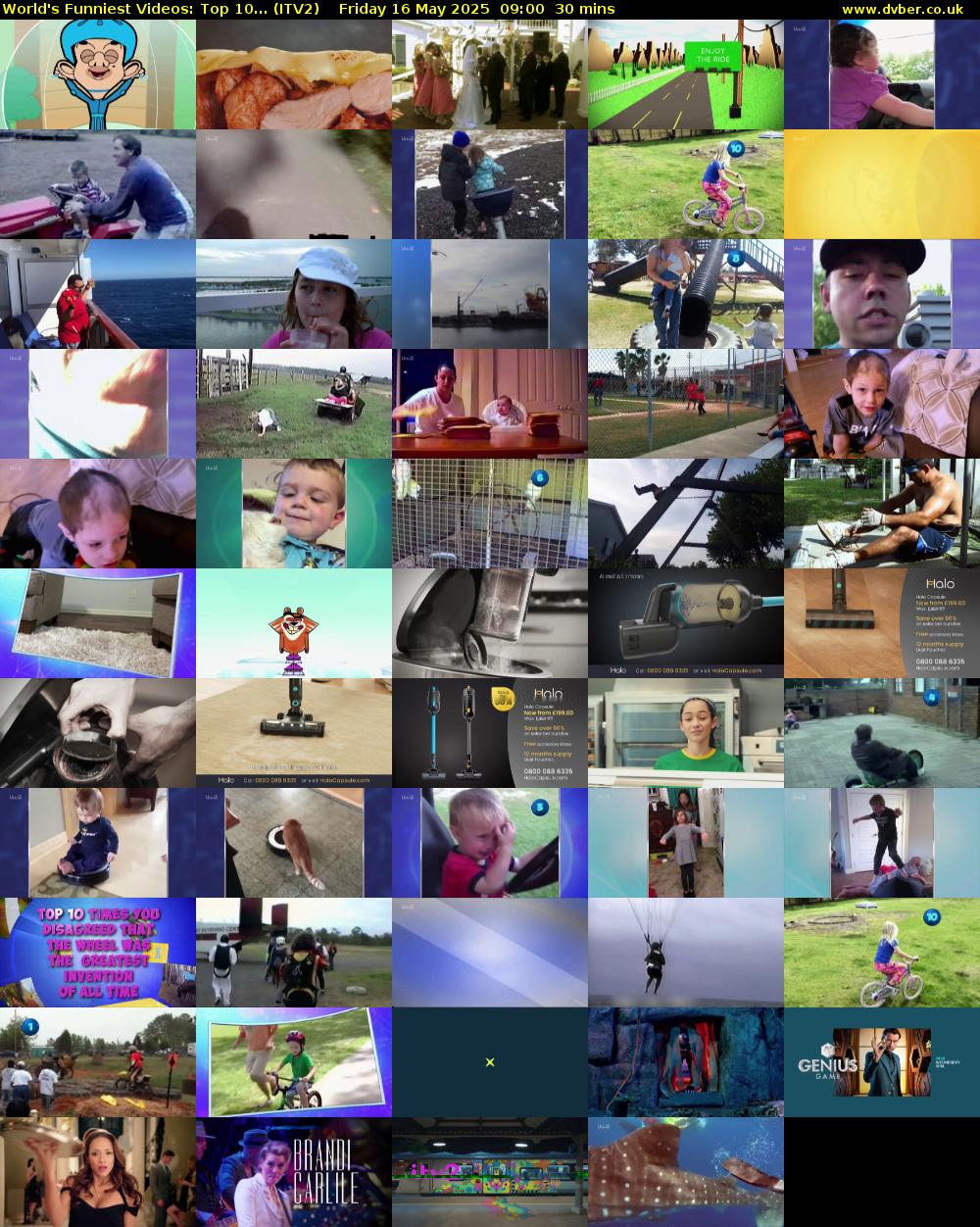 World's Funniest Videos: Top 10... (ITV2) Friday 16 May 2025 09:00 - 09:30